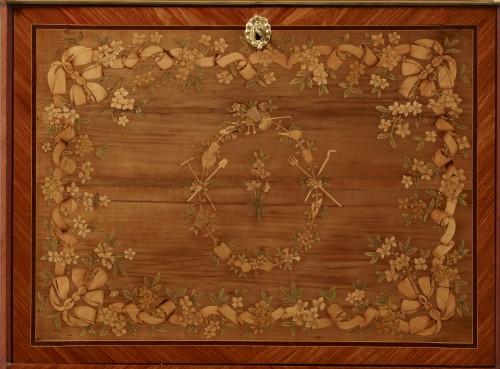 Petit secrétaire de Dame  Louis XVI estampillé Evald - Louis XVI