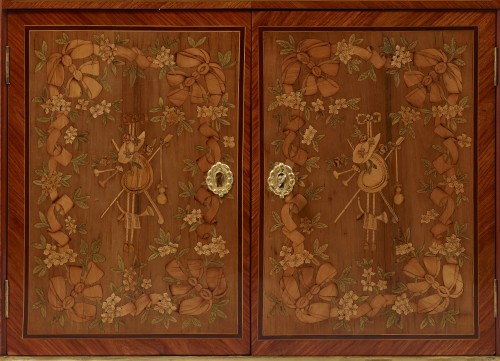 Louis XVI - Petit secrétaire de Dame  Louis XVI estampillé Evald