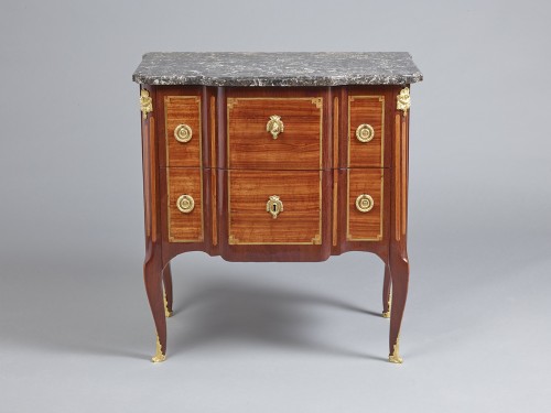 Commode estampillée Bircklé d'époque Transition - Mobilier Style Transition
