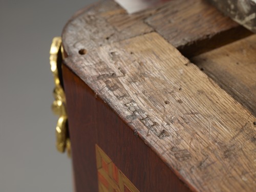 XVIIIe siècle - Commode estampillée Bircklé d'époque Transition