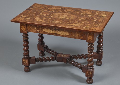 Furniture  - Richly marquetry table, 17th century