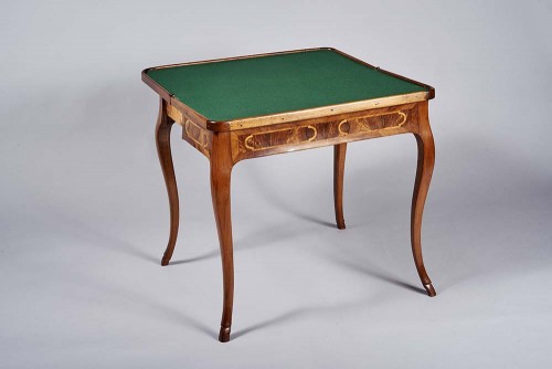 Table à jeux Portefeuille époque Louis XV - Mobilier Style Louis XV