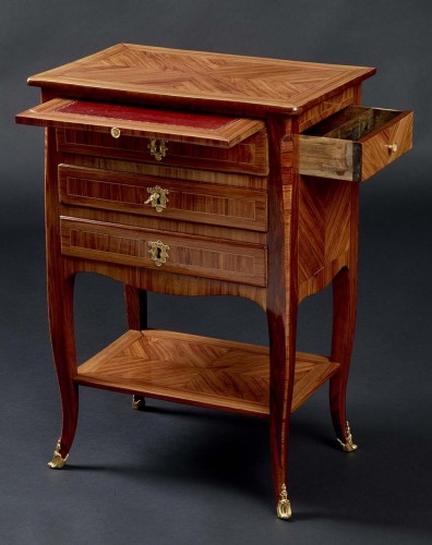 Mobilier Table & Guéridon - Petite table chiffonnière écritoire Louis XV
