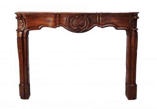 A Louis XV Oak mantel
