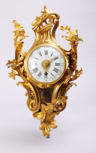 Antiquités - French Louis XV Cartel of alcove making alarm clock by JP Courtois à Paris