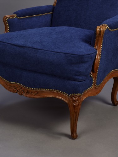 Large Louis XV bergère stamped Cresson - Seating Style Louis XV