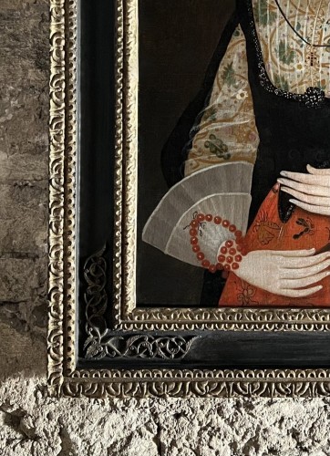 Tableaux et dessins  - École Anglaise du XVIIe siècle Portrait de femme, daté de 1624