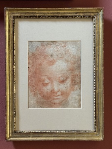 Cercle de Michelangelo Anselm (d.1554) - Tête d'une Enfant - 