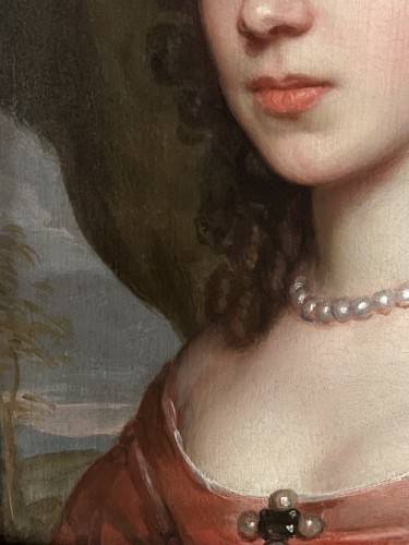 Louis XIII - John Hayls (1600-1679) Portrait d'une Femme Noble