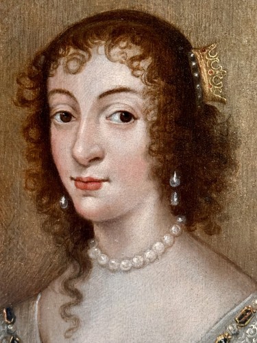 Portrait de la Reine Henrietta Maria, cercle de Van Dyck (1599- 1641) - Period Portraits