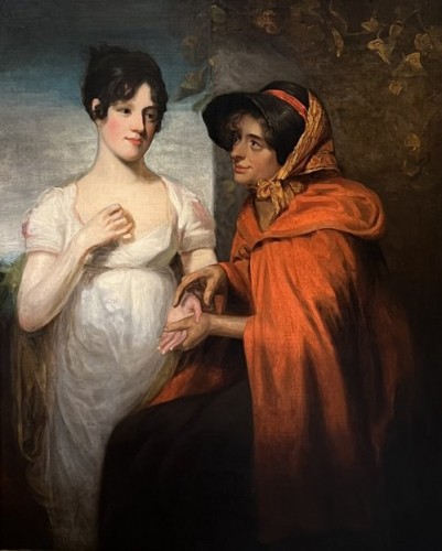 La Diseuse de Bonne Aventure, attribuée à John Opie R.A. (1767-1807)