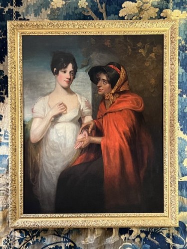 Antiquités - La Diseuse de Bonne Aventure, attribuée à John Opie R.A. (1767-1807)