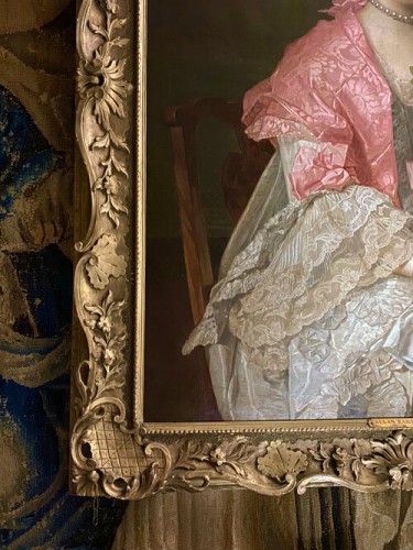 Tableaux et dessins Tableaux XVIIIe siècle - Une dame et son enfant vers 1760, Atelier de Sir Allan Ramsay 
