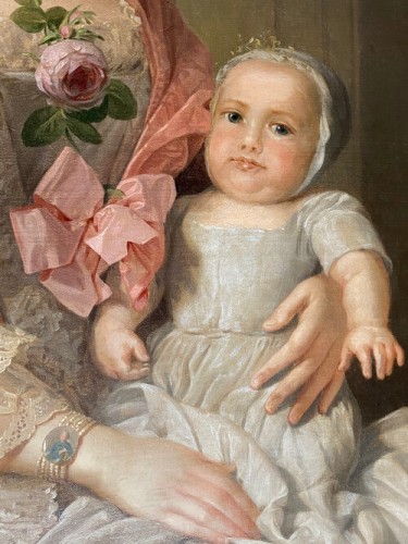 Une dame et son enfant vers 1760, Atelier de Sir Allan Ramsay  - 