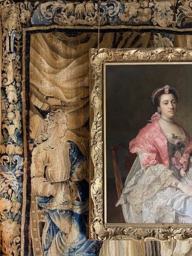 Antiquités - Une dame et son enfant vers 1760, Atelier de Sir Allan Ramsay 