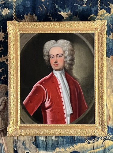 Antiquités - Portrait d'un Gentilhomme, cercle de Charles Jervas (1675-1739) 