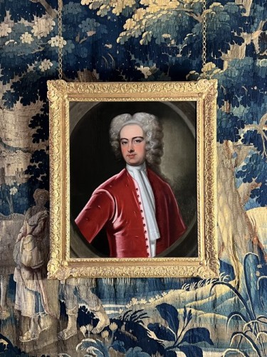 Antiquités - Portrait d'un Gentilhomme, cercle de Charles Jervas (1675-1739) 