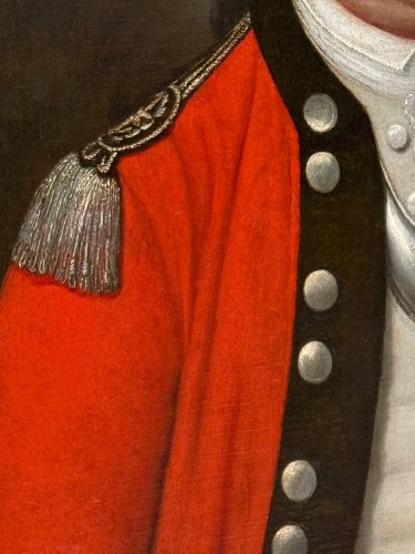 Portrait un officier d'Infanterie vers 1780, attribué à Stickland Lowry (1737-1785) - Period Portraits