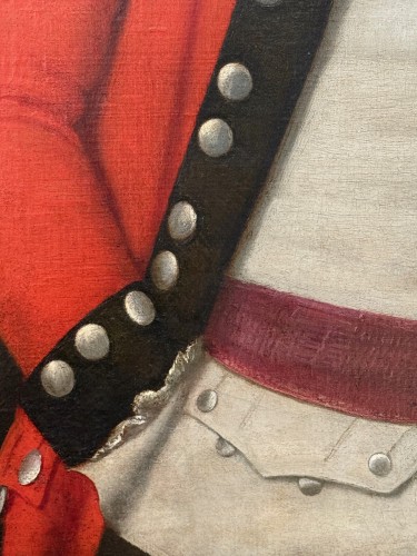 XVIIIe siècle - Portrait un officier d'Infanterie vers 1780, attribué à Stickland Lowry (1737-1785)
