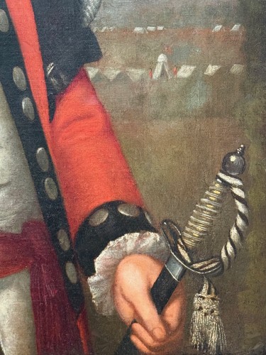 Portrait un officier d'Infanterie vers 1780, attribué à Stickland Lowry (1737-1785) - Napoléon III