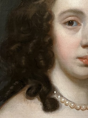 Tableaux et dessins Tableaux XVIIe siècle - John Hayls (1600-1679) - Portrait d'une noble femme vers 1655