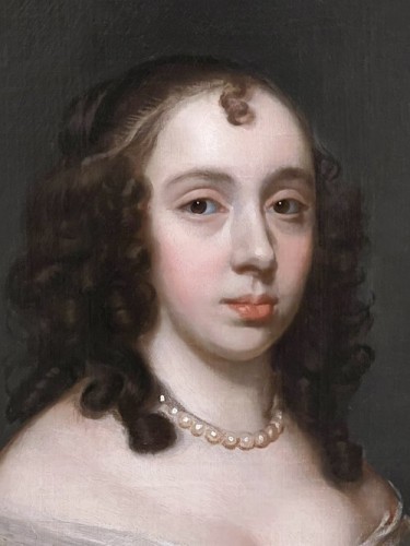 John Hayls (1600-1679) - Portrait d'une noble femme vers 1655 - Louis XIII