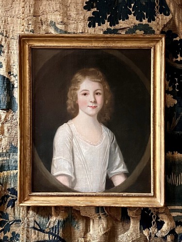 XVIIIe siècle - Paire de portraits d'enfants, cercle de Nathaniel Dance-Holland (1735-1811)