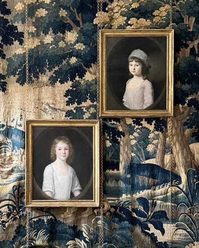 Louis XIV - Paire de portraits d'enfants, cercle de Nathaniel Dance-Holland (1735-1811)