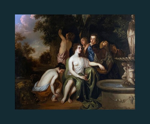 Antiquités - Le Bain de Diane,  anglaise de la fin du XVIIe siècle