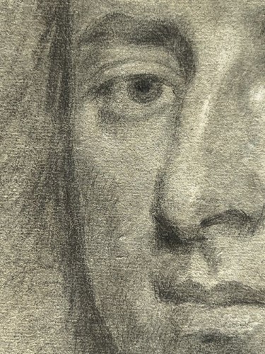 Michael Dahl (1659-1743) - Études de deux têtes, un gentilhomme et une dame - Tableaux et dessins Style Louis XIV