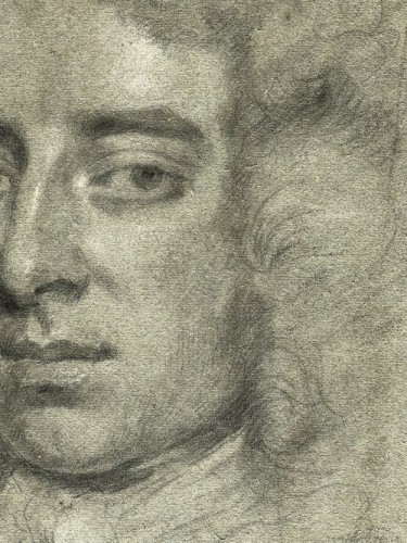 Michael Dahl (1659-1743) - Études de deux têtes, un gentilhomme et une dame - Period Portraits