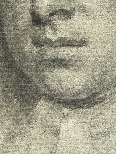XVIIIe siècle - Michael Dahl (1659-1743) - Études de deux têtes, un gentilhomme et une dame