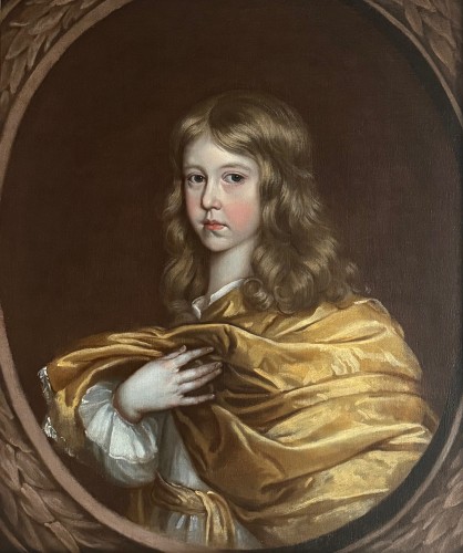 Louis XIII - A Boy with Yellow Drapery, attributed to Johannes Mytens (1614-1670)