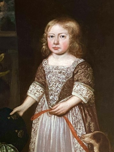 École d'Europe du Nord vers 1660 - Portrait du roi Guillaume III enfant - Louis XIII