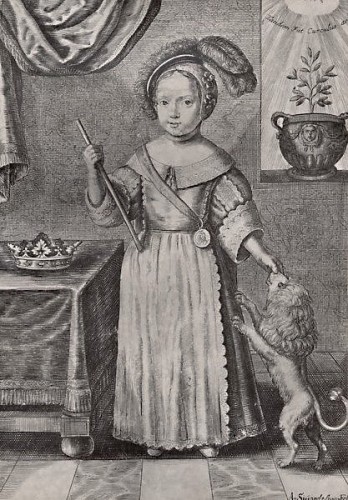 Antiquités - École d'Europe du Nord vers 1660 - Portrait du roi Guillaume III enfant