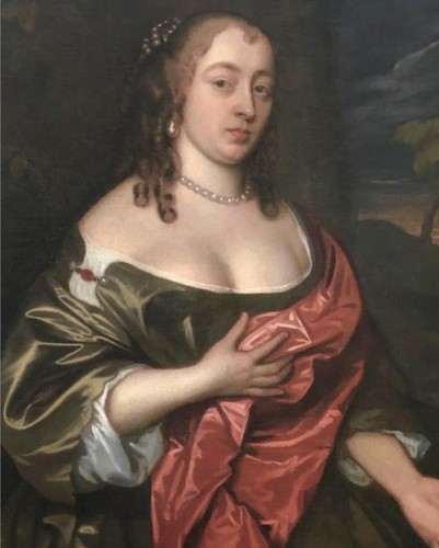 John Hayls - Portraits of a Lady in an Extensive Landscape - Louis XIII