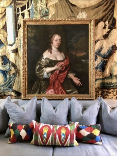 Louis XIII - John Hayls - Portraits of a Lady in an Extensive Landscape