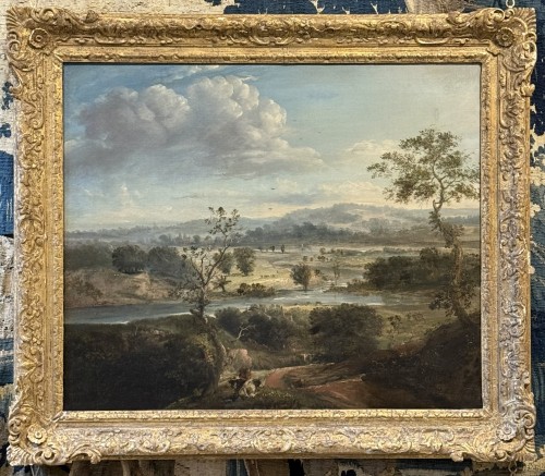 Patrick Naysmith (1787 - 1831) Un paysage près de Manchester - Tableaux et dessins Style Empire