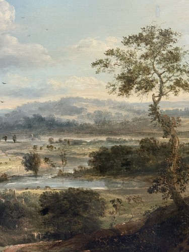 XIXe siècle - Patrick Naysmith (1787 - 1831) Un paysage près de Manchester