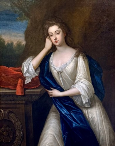 Charles Jervas (c.1675-1739) Portrait d'une noble femme du début du XVIIIe siècle