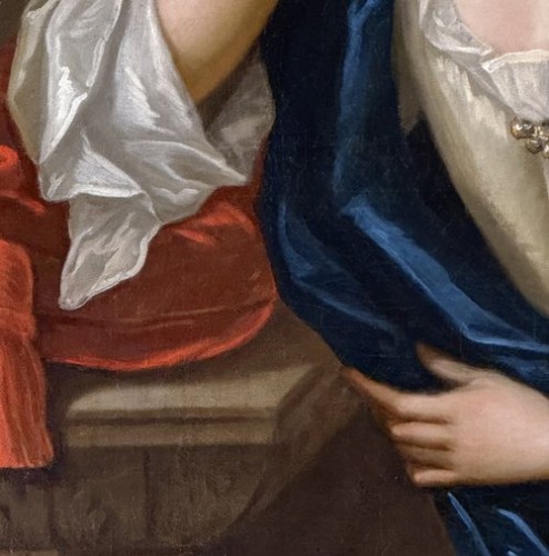 XVIIIe siècle - Charles Jervas (c.1675-1739) Portrait d'une noble femme du début du XVIIIe siècle