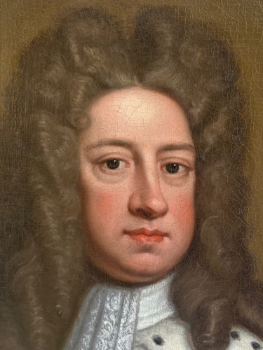 Tableaux et dessins Tableaux XVIIIe siècle - Portrait du roi George Ier (1660-1727) d'après Sir Peter Lely (1646-1723)