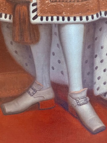 XVIIIe siècle - Portrait du roi George Ier (1660-1727) d'après Sir Peter Lely (1646-1723)