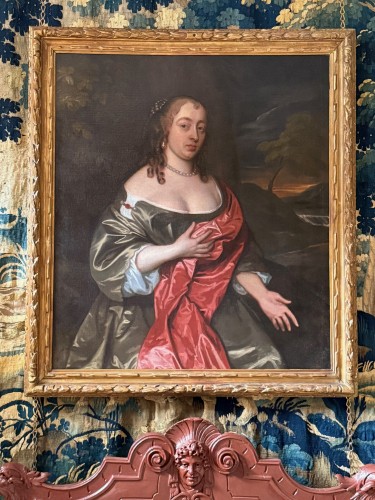 17th century - John Hayls - Portraits of a Lady in an Extensive Landscape