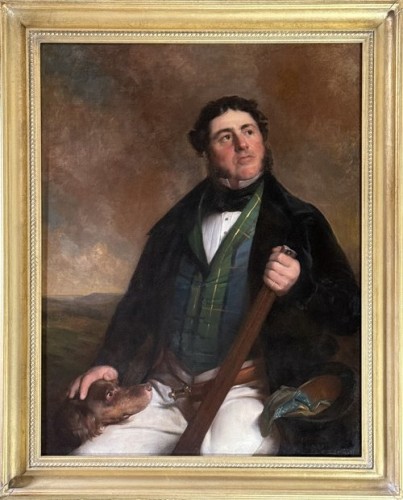 Portrait de Charles Gordon Esq. (décédé en 1858), attribué à Sir John Watson Gordon (1788-1864)  - Tableaux et dessins Style 