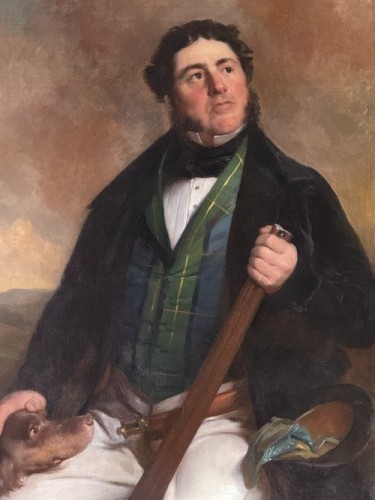 Antiquités - Portrait de Charles Gordon Esq. (décédé en 1858), attribué à Sir John Watson Gordon (1788-1864) 