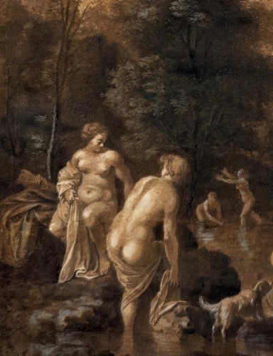 scene from ovid acteon surprisin, flandres 17e siècle - Tableaux et dessins Style Louis XIII