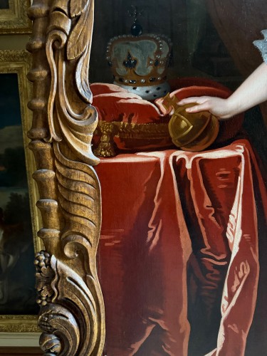 Antiquités - Portrait de la reine Marie II, atelier de Sir Godfrey Kneller (1646-1723)