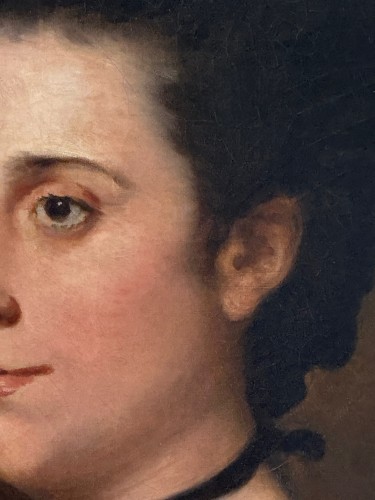 Portrait Of Hannah Hass, 18th century English school - 