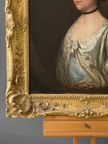 18th century - Portrait Of Hannah Hass, 18th century English school